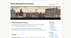 Desktop Screenshot of adamsmanagement.com